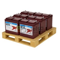 Pack 6 Bater�as TROJAN 24TMX | 12 Voltios 94 Amperios